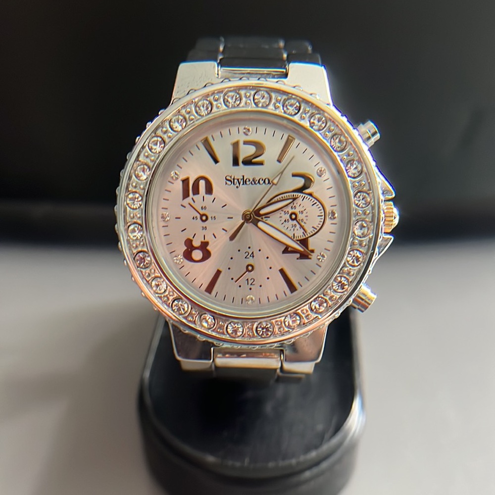 Style & Co Ladies Rhinestone Watch - Picture 10 of 15